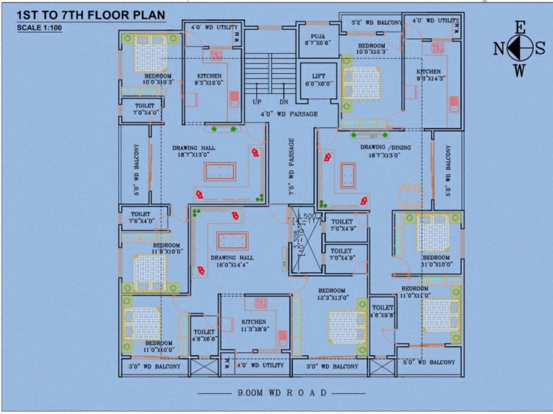 3 BHK 1600 Sq.ft. Apartment for Sale in New Manish Nagar, Nagpur