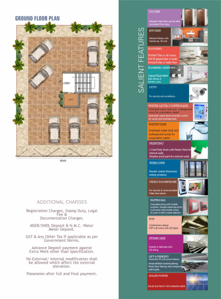 3 BHK 1600 Sq.ft. Apartment for Sale in Manewada, Nagpur