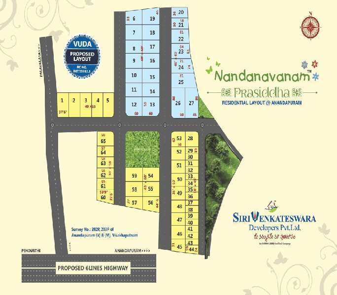  Residential Plot 267 Sq. Yards for Sale in Anandapuram, Visakhapatnam