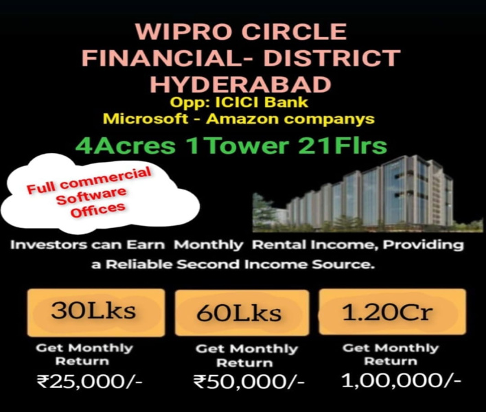  Office Space 100 Sq.ft. for Sale in Financial District, Nanakramguda, Hyderabad
