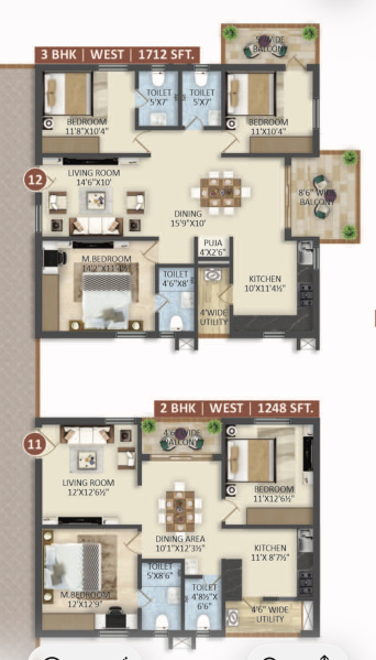  1248 Sq.ft. Studio Apartment for Sale in Suchitra Road, Hyderabad