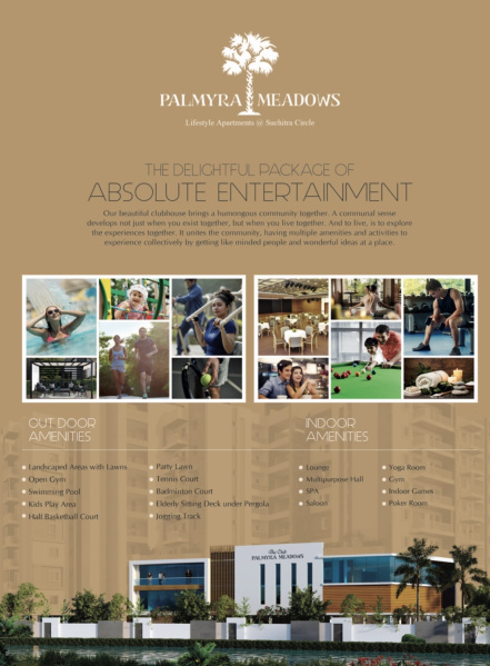  1248 Sq.ft. Studio Apartment for Sale in Suchitra Road, Hyderabad