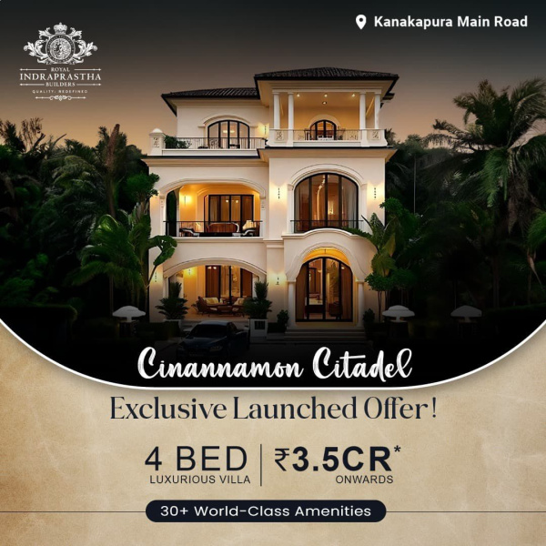 4 BHK Villa 3000 Sq.ft. for Sale in Kanakapura Road, Bangalore