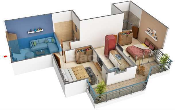 2 BHK Apartment 520 Sq.ft. for Rent in Sector 86 Gurgaon