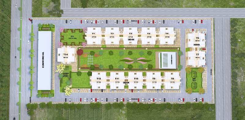 3 BHK Apartment 838 Sq.ft. for Sale in Neharpar, Faridabad