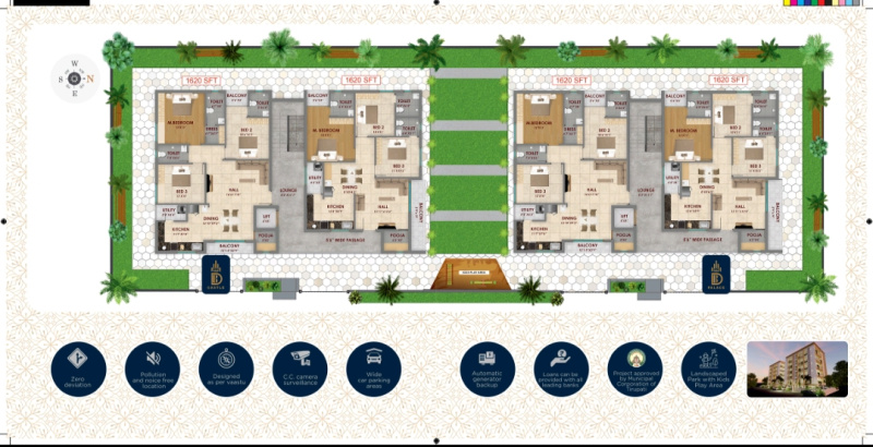 3 BHK 1621 Sq.ft. Apartment for Sale in Akkarampalle, Tirupati