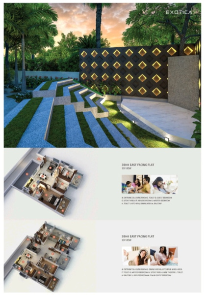 2 BHK 1250 Sq.ft. Apartment for Sale in Vidya Nagar, Guntur