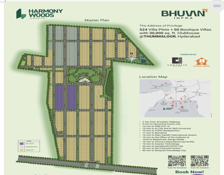  267 Sq. Yards Residential Plot for Sale in Thummaloor, Hyderabad