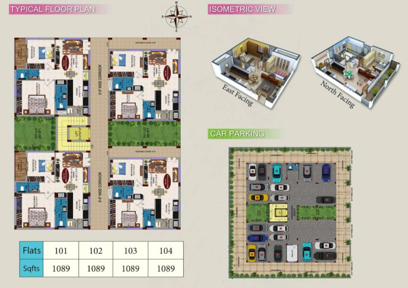 2 BHK 1089 Sq.ft. Apartment for Sale in Chandragiri, Tirupati