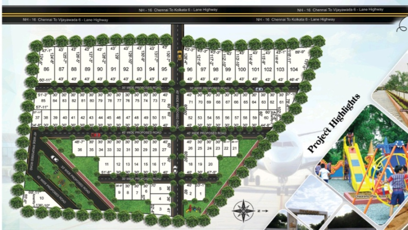  1800 Sq.ft. Residential Plot for Sale in Sri Potti Sriramulu, Nellore