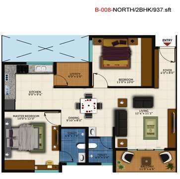 2 BHK 937 Sq.ft. Apartment for Sale in Chandapura, Anekal Road, Bangalore