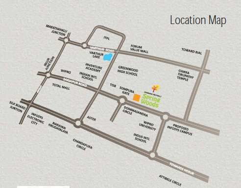2 BHK Apartment 1066 Sq.ft. for Sale in Sompura, Bangalore