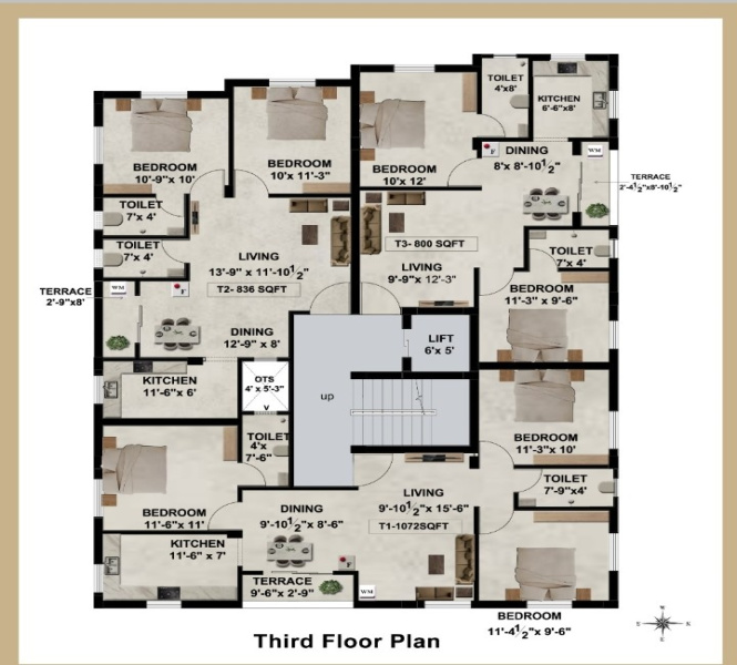 2 BHK Apartment 858 Sq.ft. for Sale in Ambattur, Chennai