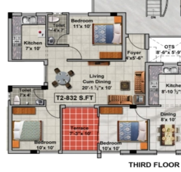 2 BHK Apartment 771 Sq.ft. for Sale in Ambattur, Chennai