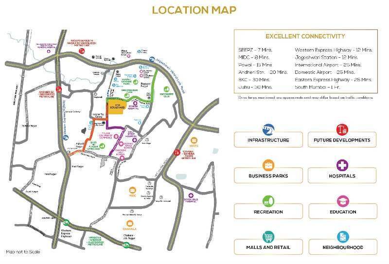 2 BHK Apartment 731 Sq.ft. for Sale in Andheri East, Mumbai