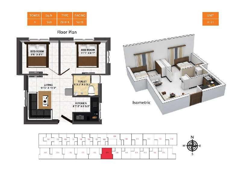 1 BHK Apartment 360 Sq.ft. for Sale in Thiruporur, Chennai