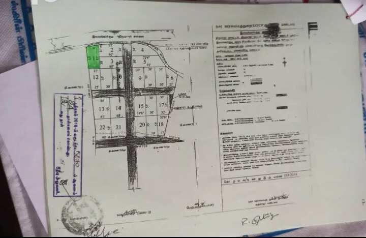  Residential Plot 1653 Sq.ft. for Sale in Kodavasal, Thiruvarur