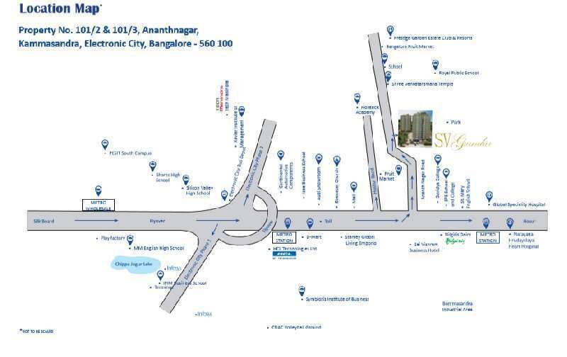 2 BHK Apartment 1161 Sq.ft. for Sale in Phase 2, Electronic City, Bangalore