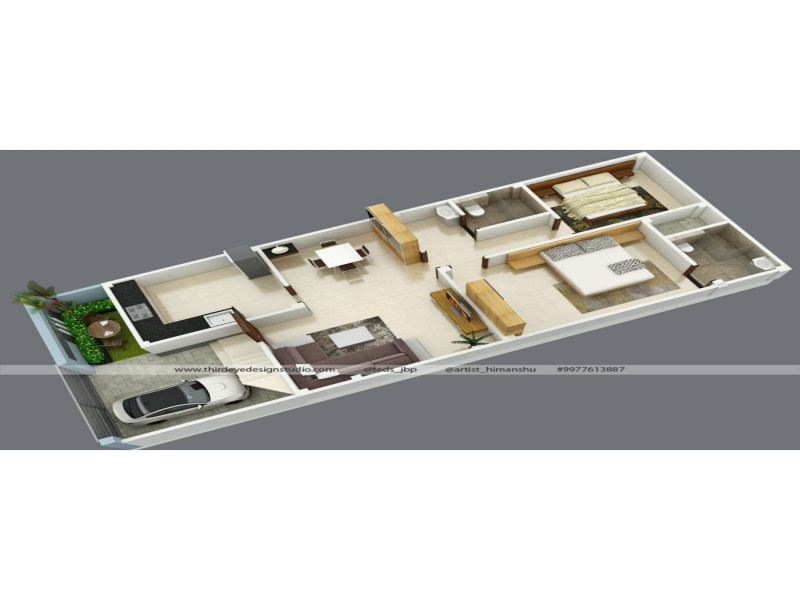 2 BHK 1000 Sq.ft. House for Sale in Shahpura, Jabalpur