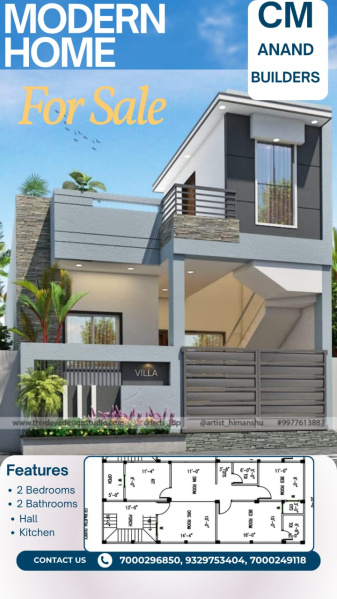 2 BHK 1000 Sq.ft. House for Sale in Shahpura, Jabalpur