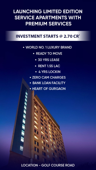  Apartment 775 Sq.ft. for Sale in Sector 33 Gurgaon