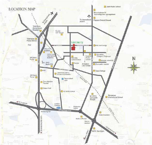 3 BHK Apartment 1400 Sq.ft. for Sale in Thanisandra, Bangalore