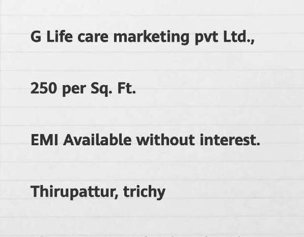 Residential Plot 1200 Sq.ft. for Sale in Tirupattur, Tiruchirappalli