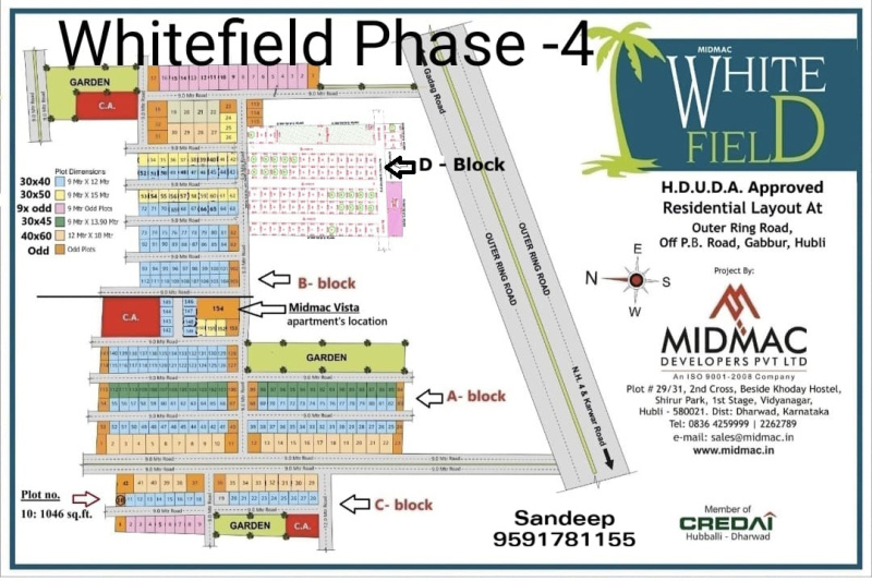 1163 Sq.ft. Residential Plot for Sale in Gabbur, Hubli