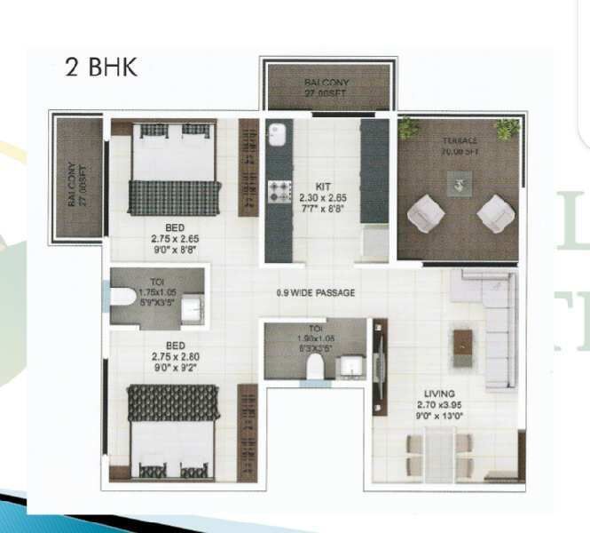 1 BHK Apartment 625 Sq.ft. for Sale in Panvel, Navi Mumbai