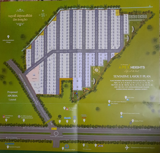  191 Sq. Yards Residential Plot for Sale in Gudavalli, Vijayawada