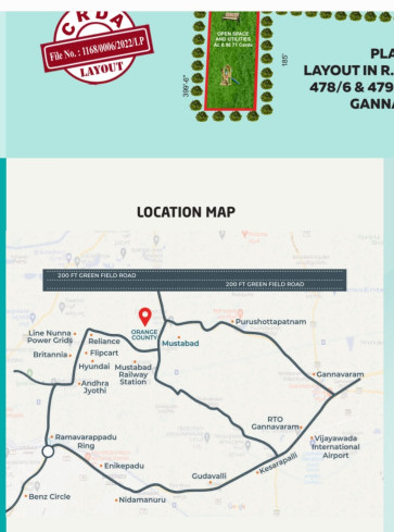  200 Sq. Yards Residential Plot for Sale in Mustabad, Vijayawada Vijayawada