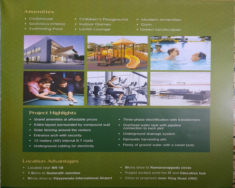  183 Sq. Yards Residential Plot for Sale in Gudavalli, Vijayawada