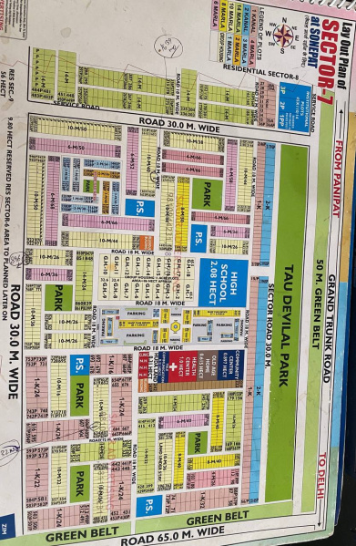  Residential Plot 108 Sq. Yards for Sale in Sector 7, Sonipat