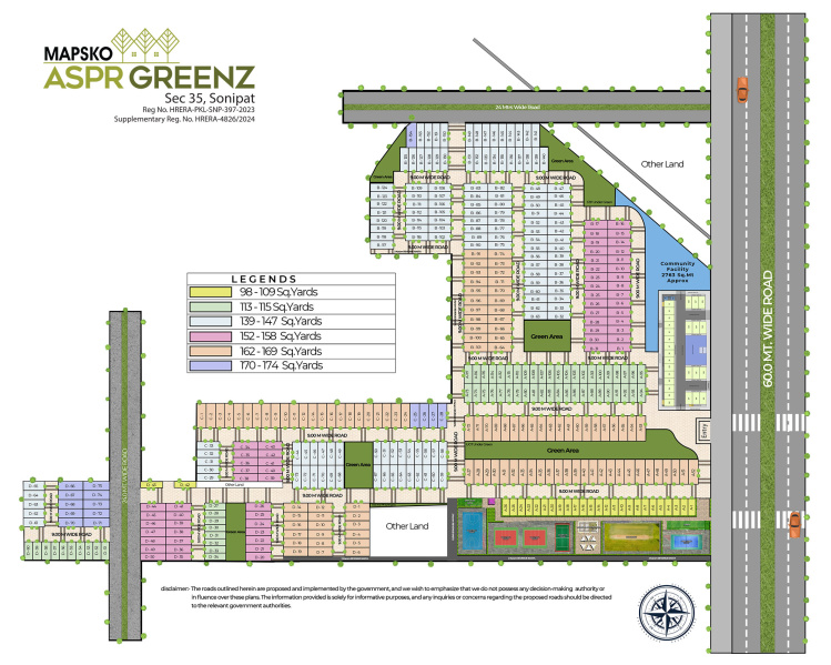  Residential Plot 165 Sq. Yards for Sale in Sector 35 Sonipat