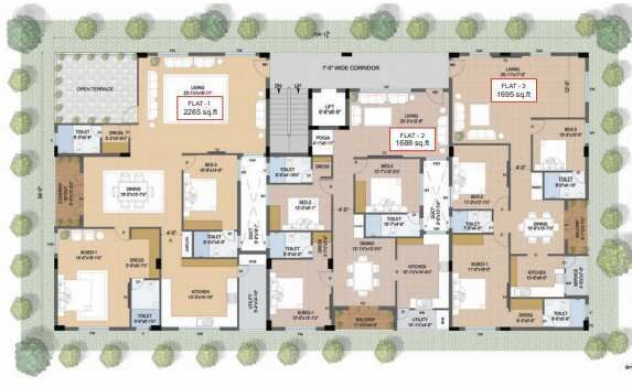 3 BHK Apartment 1695 Sq.ft. for Sale in Teynampet, Chennai
