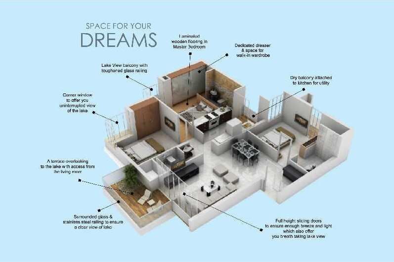 3 BHK Apartment 1598 Sq.ft. for Sale in Mehrun, Jalgaon
