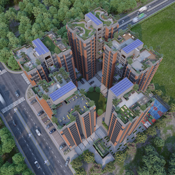 2 BHK Apartment 1273 Sq.ft. for Rent in South Bopal, Ahmedabad