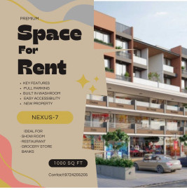  Showroom 1100 Sq.ft. for Rent in Main Road, Nadiad