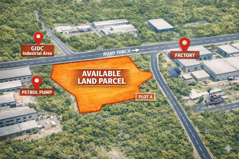  87120 Sq.ft. Industrial Land for Sale in Umbergaon, Valsad