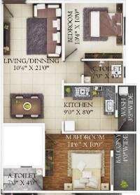 2 BHK Flat for Sale in Manewada, Nagpur