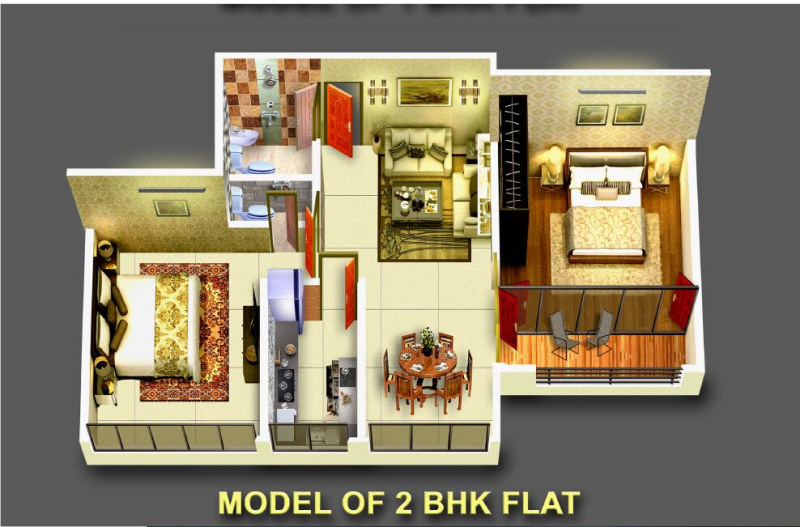 2 BHK Apartment 631 Sq.ft. for Sale in New Town, Kolkata