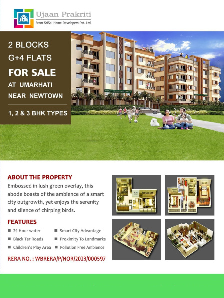 3 BHK Apartment 772 Sq.ft. for Sale in New Town, Kolkata