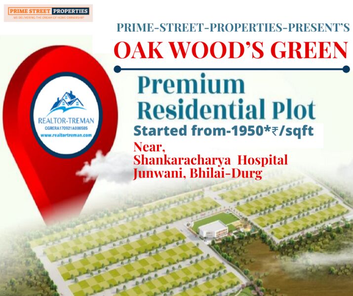 Residential Plot 1292 Sq.ft. for Sale in Junwani Road, Durg