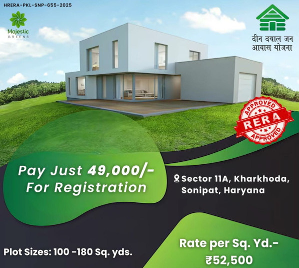  Residential Plot 100 Sq. Yards for Sale in Kharkhoda, Sonipat