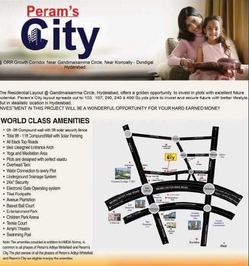  Residential Plot 160 Sq. Yards for Sale in Medchal, Hyderabad