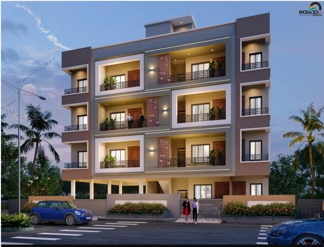 2 BHK Apartment 1300 Sq.ft. for Sale in Tukum, Chandrapur