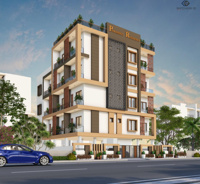 3 BHK Apartment 1250 Sq.ft. for Sale in Bapat Nagar, Chandrapur