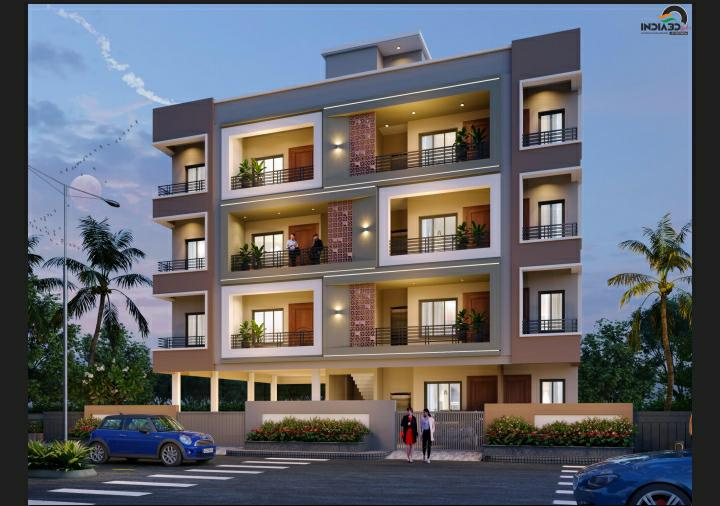 3 BHK Apartment 1350 Sq.ft. for Sale in Tukum, Chandrapur