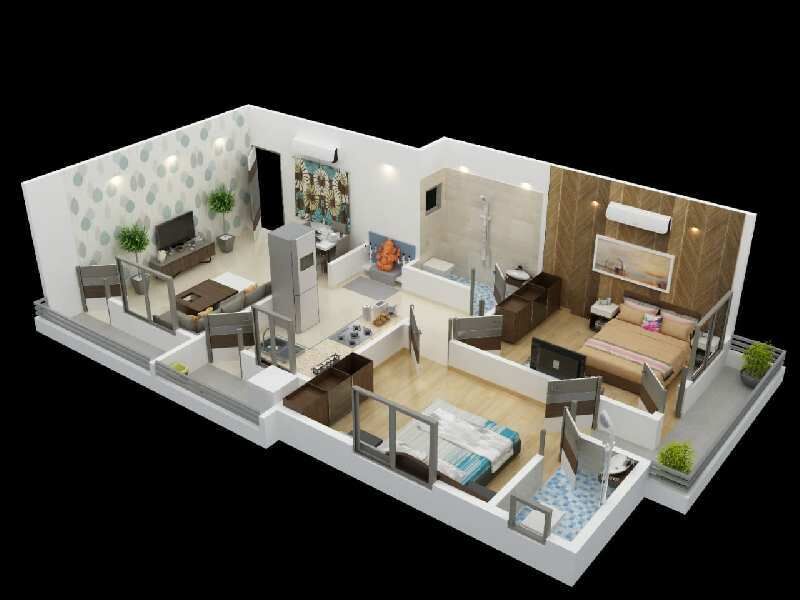 2 BHK Apartment 1100 Sq.ft. for Sale in Padoli, Chandrapur