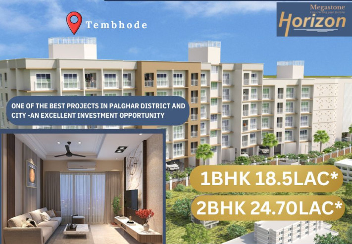 1 BHK 585 Sq.ft. Apartment for Sale in Tembhode, Palghar